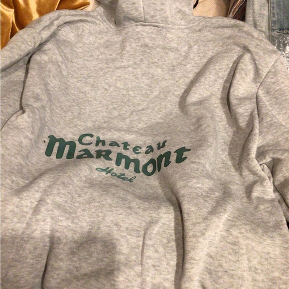 NEW ! Gray Chateau Marmont Hoodie zip up - Picture 13 of 13